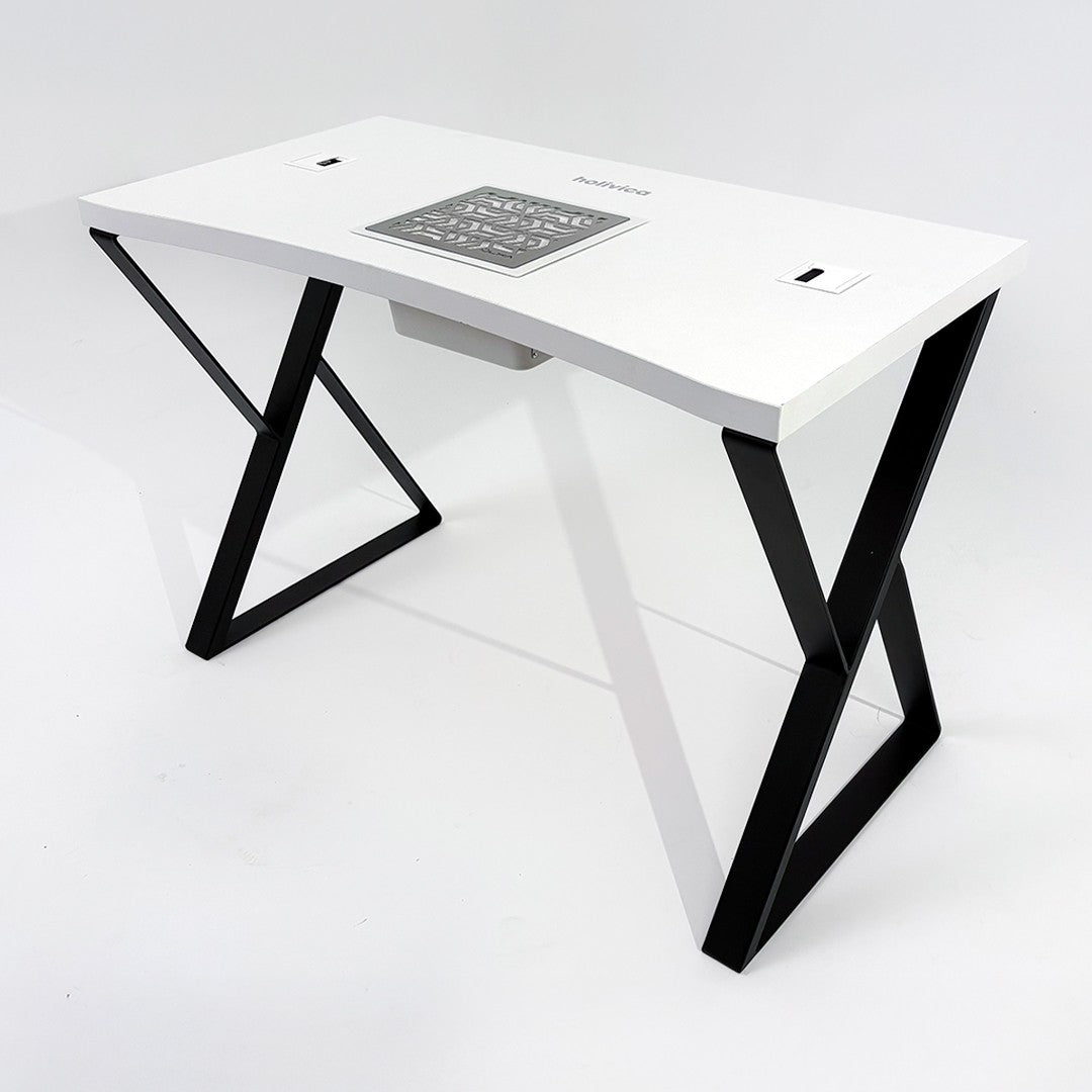 Holivica manicure desk with a cutout for a dust collector